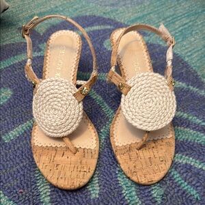 Jack Rogers Cork Cream Sandals
